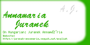 annamaria juranek business card